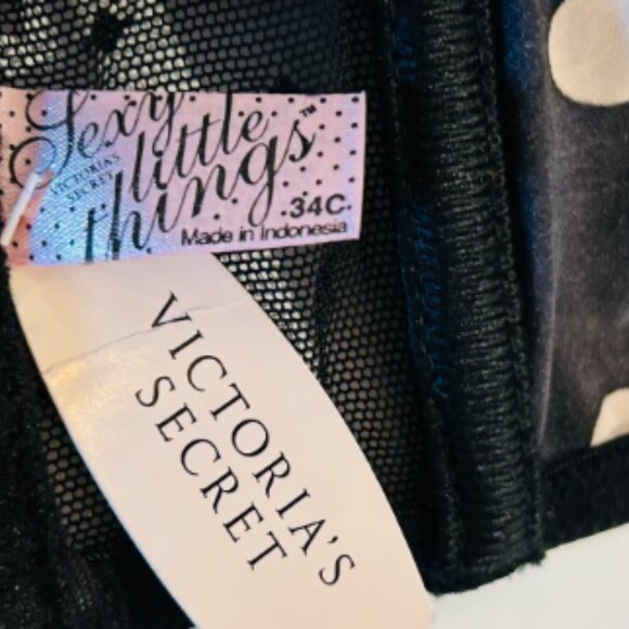 Victoria's Secret Sexy Little Things Polka Dot Corset Top Bra 34C - Picture 5 of 6